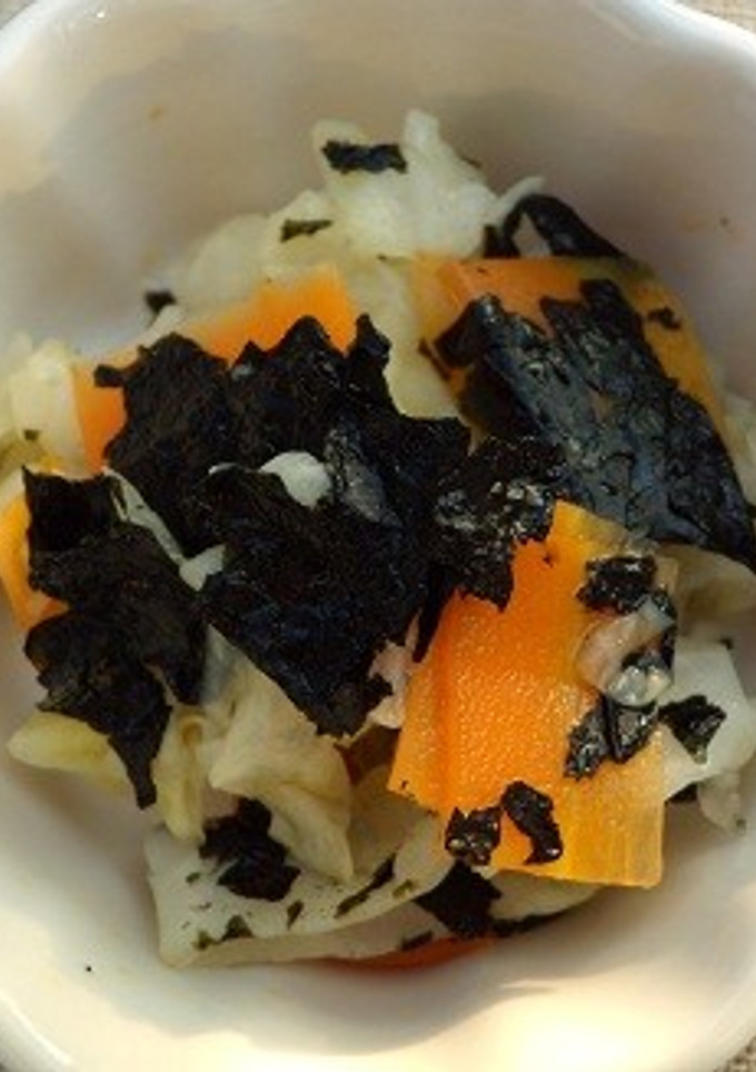 焼き海苔とキャベツのお浸し-レシピのメイン写真