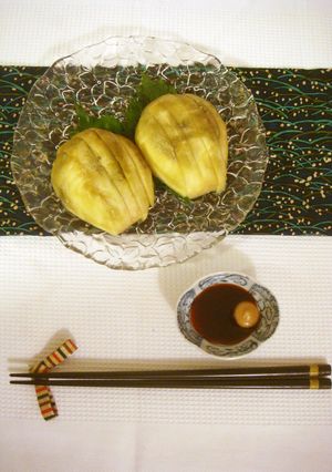 ☆ふかしなす☆信州の丸なすで-レシピのメイン写真