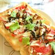 トマトの和風トースト 梅ワサビ風味
