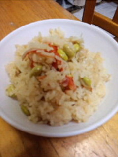 材料3で炊き込み御飯-レシピのメイン写真