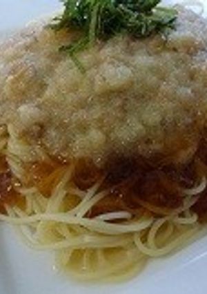 なめたけおろしの冷製パスタジュレポン酢-レシピのメイン写真
