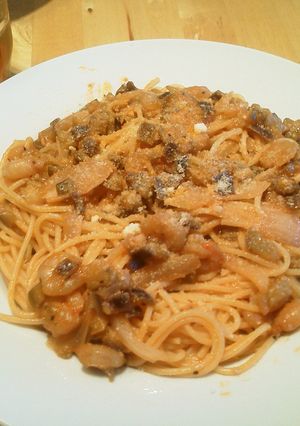 海老となすのトマトスパゲッティ-レシピのメイン写真