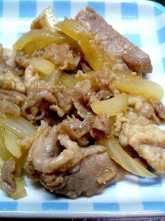 麺つゆ大匙2!豚肉、玉葱炒り煮♡お弁当用-レシピのメイン写真