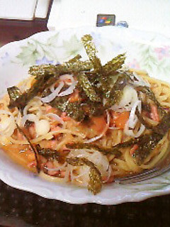 簡単♡イカの塩辛パスタ-レシピのメイン写真
