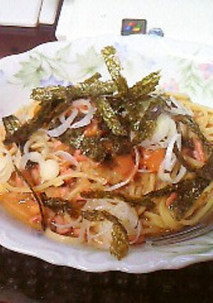 簡単♡イカの塩辛パスタ-レシピのメイン写真