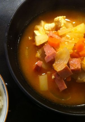 残り物で美味しい韓国風(和風？)スープ-レシピのメイン写真