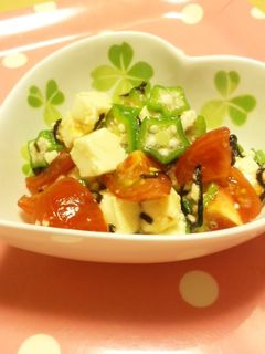 おくらとトマトのさっぱり和え-レシピのメイン写真
