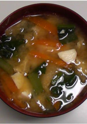 豆腐と糸かんてんの味噌汁-レシピのメイン写真