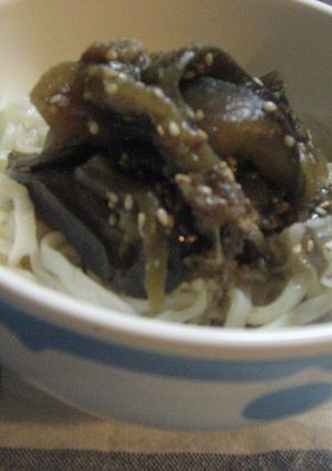 茄子だけ!! 甘辛うどん☆-レシピのメイン写真