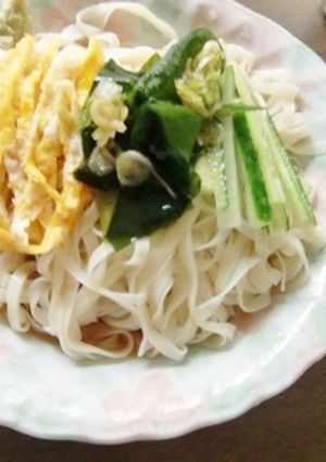 稲庭うどんでランチします-レシピのメイン写真