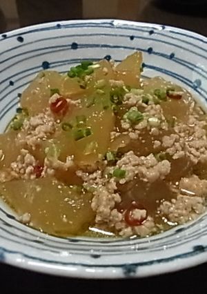 冬瓜と鶏ひき肉のあんかけ-レシピのメイン写真