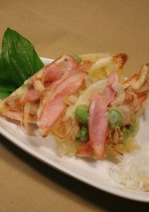 ソーセージと枝豆のかき揚げ-レシピのメイン写真