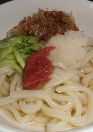 夏はサッパリ。梅おろしうどん！-レシピのメイン写真