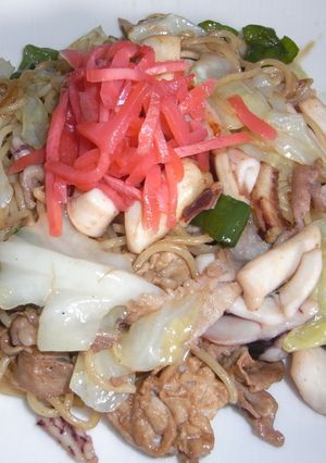 オイスターソースのイカ焼きそば-レシピのメイン写真