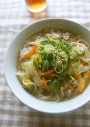 野菜たっぷりとろ~りそうめん汁!-レシピのメイン写真