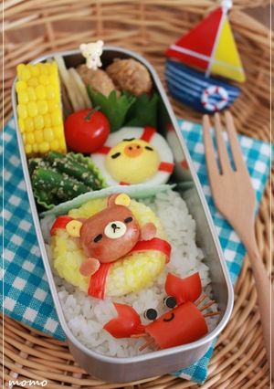 キャラ弁☆コロコロウインナーのリラックマ-レシピのメイン写真
