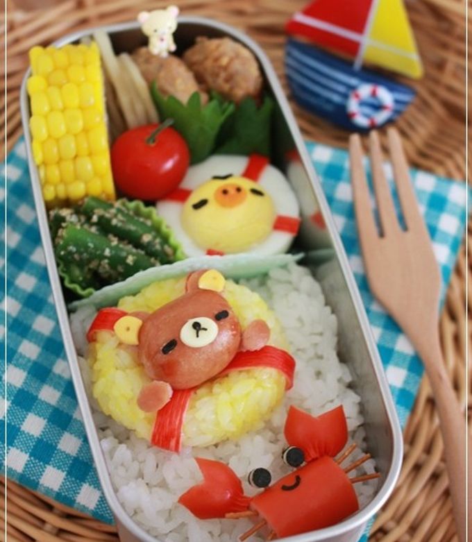 キャラ弁☆コロコロウインナーのリラックマ-レシピのメイン写真