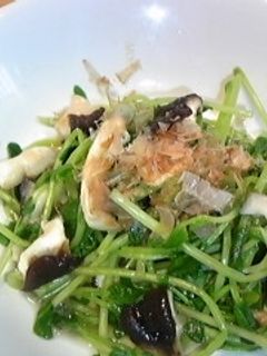 豆苗としいたけのお浸し-レシピのメイン写真