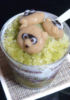 かわいい白玉のせ*抹茶フラッペ-レシピのメイン写真