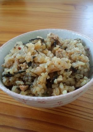 高菜と焼き明太子ときくらげの炊き込みご飯-レシピのメイン写真
