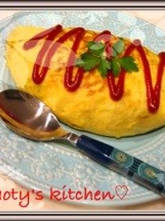 我が家のあっさり挽肉入り和風オムライス♬-レシピのメイン写真
