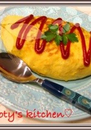 我が家のあっさり挽肉入り和風オムライス♬-レシピのメイン写真