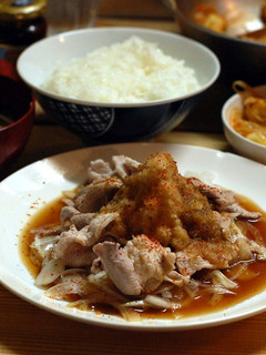 簡単豚冷しゃぶ(ゆず胡椒と酢醤油のタレ)-レシピのメイン写真