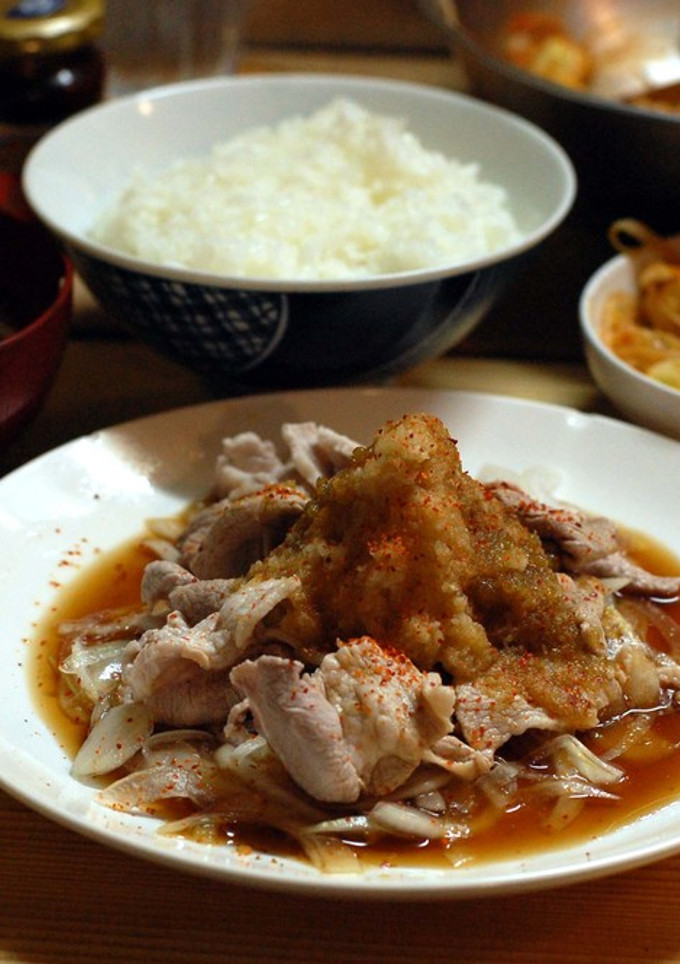 簡単豚冷しゃぶ（ゆず胡椒と酢醤油のタレ）-レシピのメイン写真