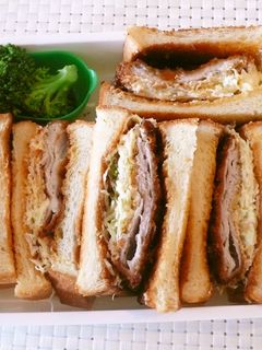 激うま!柔らかトンカツサンド弁当!-レシピのメイン写真