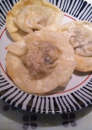 カボチャの煮物リメイク！パリパリ揚げ餃子-レシピのメイン写真