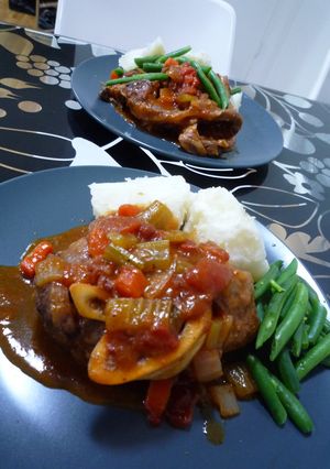 牛スネ肉のトマト煮(OssoBucco)-レシピのメイン写真