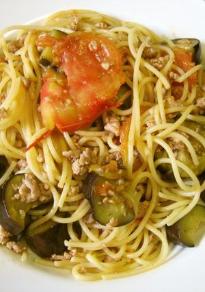 簡単☆なすとトマトのパスタ-レシピのメイン写真