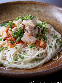 キムチツナ素麺-レシピのメイン写真