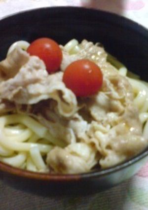 冷しゃぶうどん-レシピのメイン写真