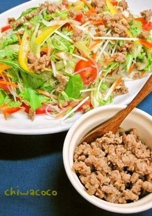 ちょっとエスニックな肉そぼろ-レシピのメイン写真