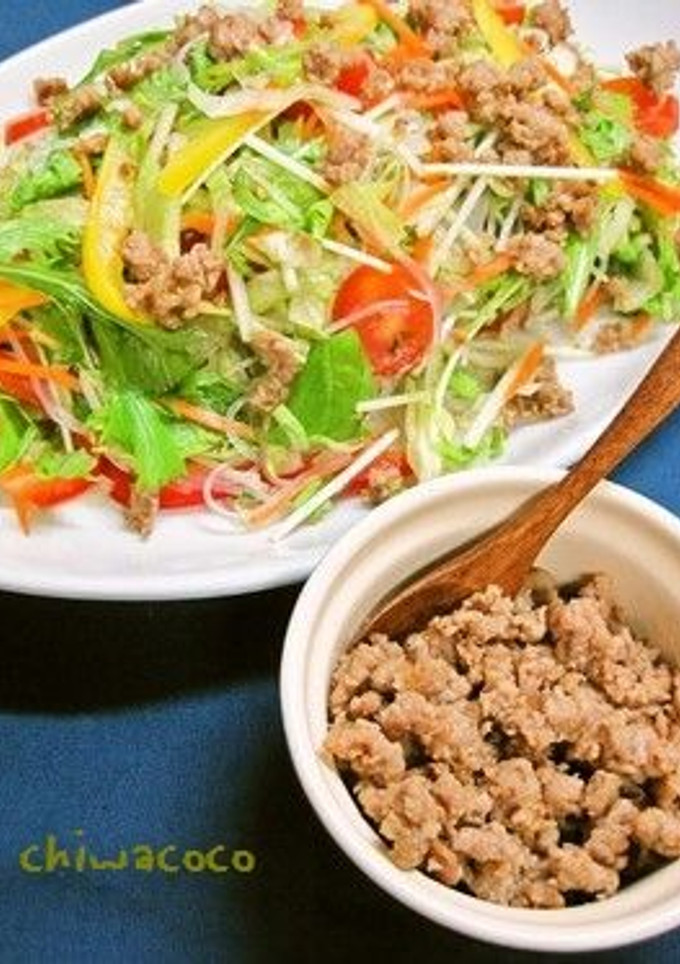 ちょっとエスニックな肉そぼろ-レシピのメイン写真