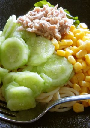 冷やしパスタ-レシピのメイン写真