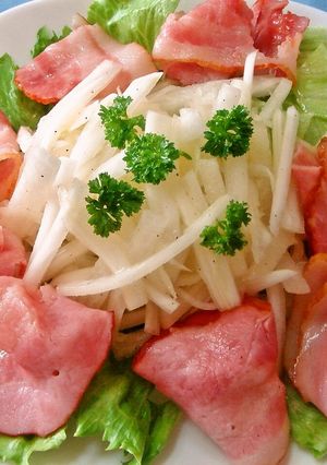 大根とセロリと梨のサラダ-レシピのメイン写真