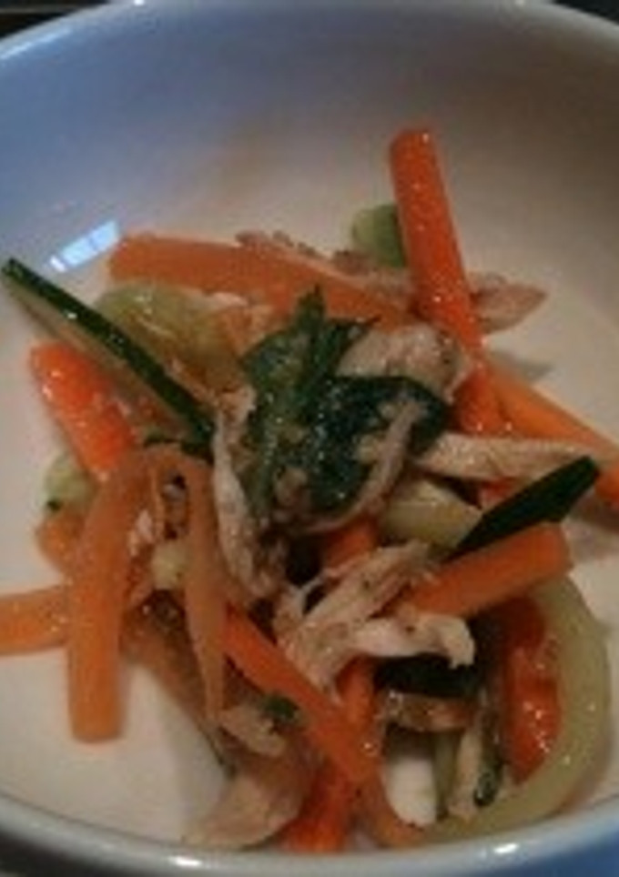 野菜とササミのゴマぽんあえ-レシピのメイン写真