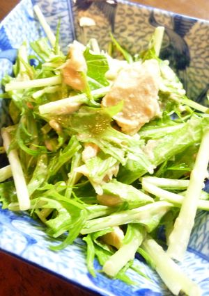 水菜とツナのゴマサラダ（＊＾▽＾＊）-レシピのメイン写真