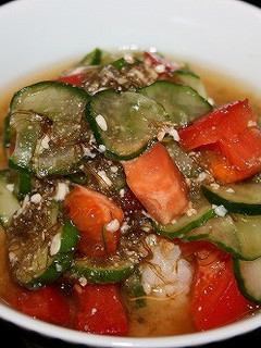 がごめ昆布と夏野菜の冷や汁 -レシピのメイン写真
