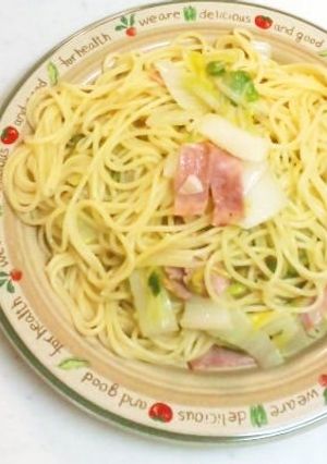 白菜とベーコンのペペロンチーノ-レシピのメイン写真
