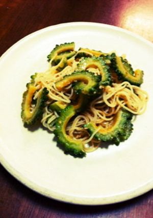 苦・辛・シャキっとゴーヤの韓国風そうめん-レシピのメイン写真