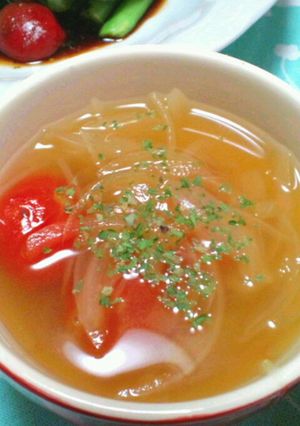 冷凍トマトのとろ〜りオニオンスープ♪-レシピのメイン写真