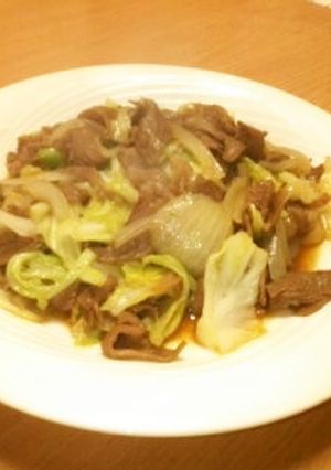 簡単！絶対美味しい牛肉キャベツ炒め-レシピのメイン写真