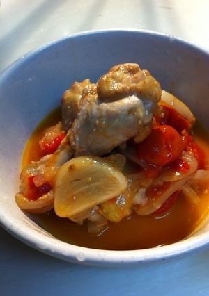 トマトと鶏手羽肉のコトコト煮込み-レシピのメイン写真