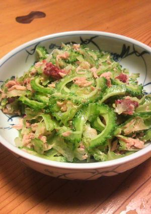 簡単☆ゴーヤの梅肉ツナあえ-レシピのメイン写真