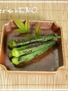 【農家のレシピ】オクラの胡麻和え-レシピのメイン写真