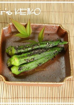 【農家のレシピ】オクラの胡麻和え-レシピのメイン写真
