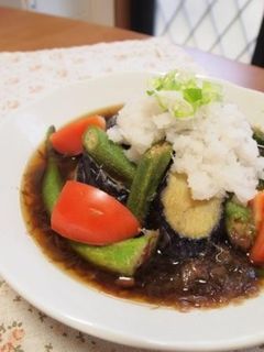 夏野菜の揚げびたし-レシピのメイン写真